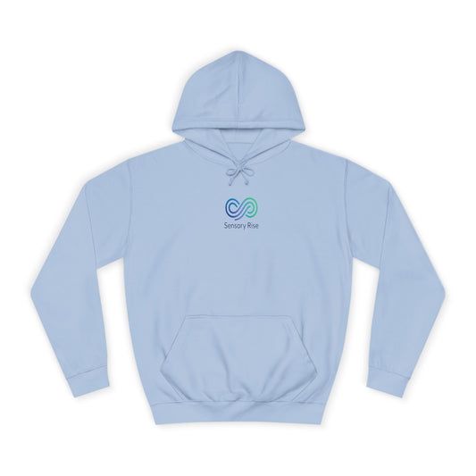 Adult Unisex Hoodie — “Choose to Understand” Wave Graphic | Soft Blue-Teal Awareness Design by Sensory Rise