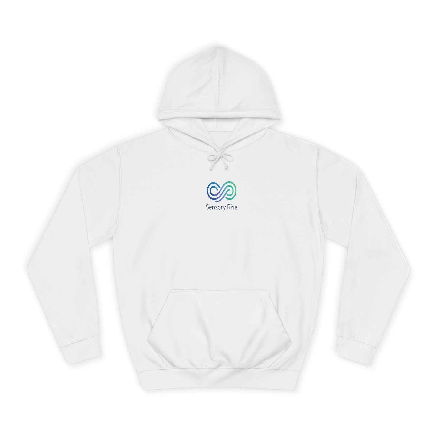 Adult Unisex Hoodie — “Choose to Understand” Wave Graphic | Soft Blue-Teal Awareness Design by Sensory Rise