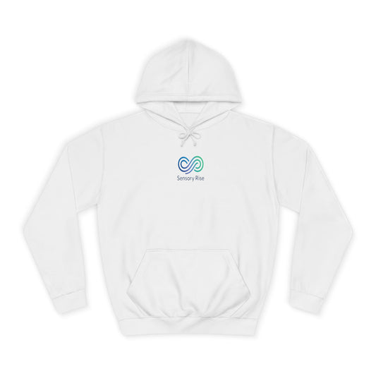 Adult Unisex Hoodie — “Choose to Understand” Wave Graphic | Soft Blue-Teal Awareness Design by Sensory Rise